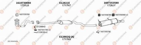 EUROREPAR 101708 - Система выпуска ОГ autosila-amz.com