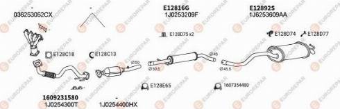 EUROREPAR 103017 - Система выпуска ОГ autosila-amz.com