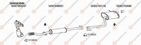 EUROREPAR 103080 - Система выпуска ОГ autosila-amz.com