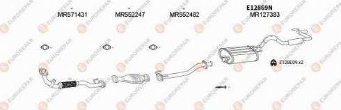 EUROREPAR 103112 - Система выпуска ОГ autosila-amz.com