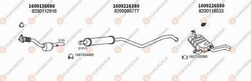 EUROREPAR 102412 - Система выпуска ОГ autosila-amz.com