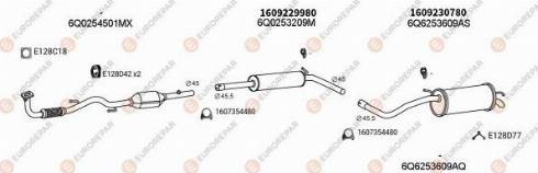 EUROREPAR 102844 - Система выпуска ОГ autosila-amz.com