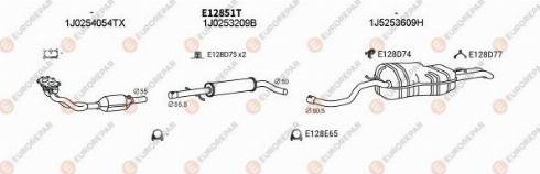 EUROREPAR 102811 - Система выпуска ОГ autosila-amz.com