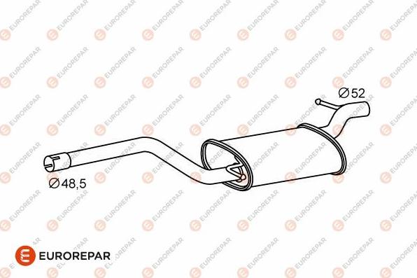 EUROREPAR E12899E - Средний глушитель выхлопных газов autosila-amz.com