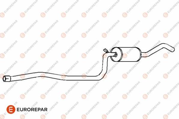 EUROREPAR E12898G - Средний глушитель выхлопных газов autosila-amz.com