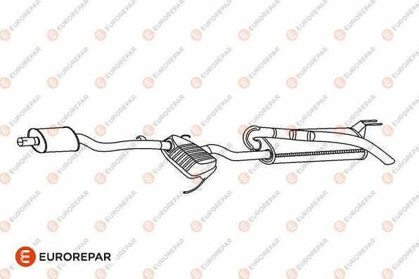 EUROREPAR E12841L - Глушитель выхлопных газов, конечный autosila-amz.com