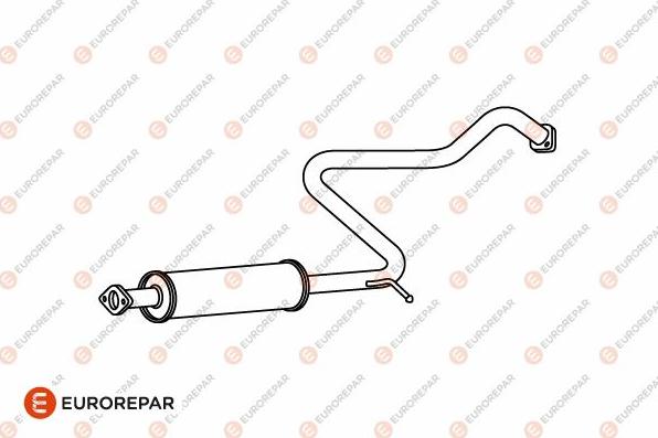 EUROREPAR E12843Q - Средний глушитель выхлопных газов autosila-amz.com