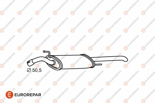 EUROREPAR E12831H - Глушитель выхлопных газов, конечный autosila-amz.com