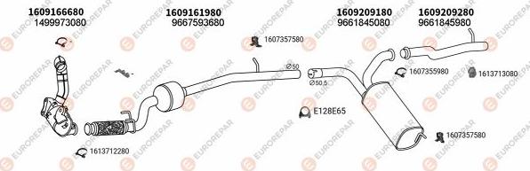 EUROREPAR EXH100854 - Система выпуска ОГ autosila-amz.com