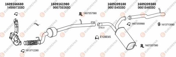 EUROREPAR EXH100855 - Система выпуска ОГ autosila-amz.com