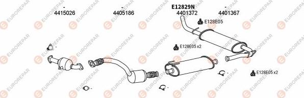 EUROREPAR EXH101462 - Система выпуска ОГ autosila-amz.com