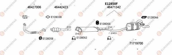 EUROREPAR EXH101476 - Система выпуска ОГ autosila-amz.com