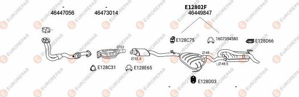 EUROREPAR EXH101470 - Система выпуска ОГ autosila-amz.com