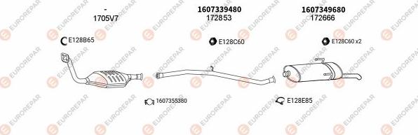 EUROREPAR EXH101656 - Система выпуска ОГ autosila-amz.com