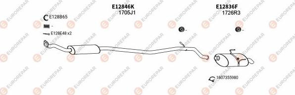 EUROREPAR EXH101676 - Система выпуска ОГ autosila-amz.com