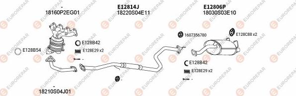 EUROREPAR EXH101119 - Система выпуска ОГ autosila-amz.com