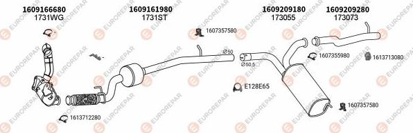 EUROREPAR EXH101897 - Система выпуска ОГ autosila-amz.com
