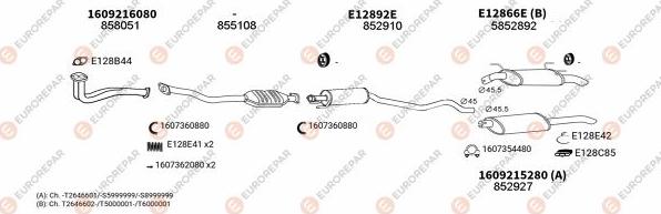 EUROREPAR EXH101346 - Система выпуска ОГ autosila-amz.com