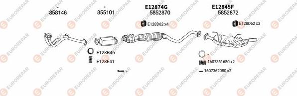 EUROREPAR EXH101265 - Система выпуска ОГ autosila-amz.com