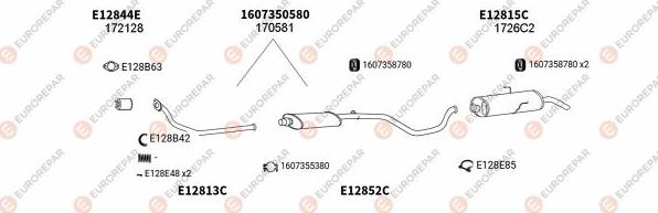 EUROREPAR EXH101791 - Система выпуска ОГ autosila-amz.com