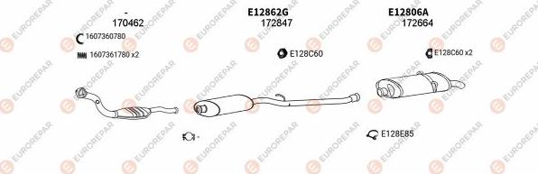 EUROREPAR EXH101773 - Система выпуска ОГ autosila-amz.com