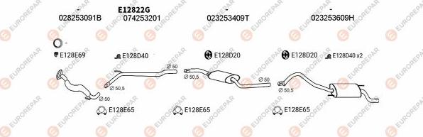 EUROREPAR EXH103488 - Система выпуска ОГ autosila-amz.com