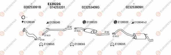 EUROREPAR EXH103487 - Система выпуска ОГ autosila-amz.com