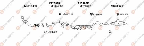 EUROREPAR EXH103092 - Система выпуска ОГ autosila-amz.com