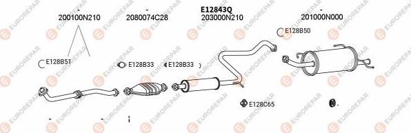 EUROREPAR EXH102206 - Система выпуска ОГ autosila-amz.com