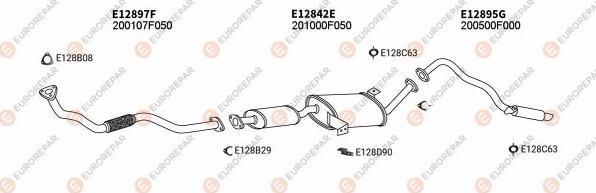 EUROREPAR EXH102213 - Система выпуска ОГ autosila-amz.com