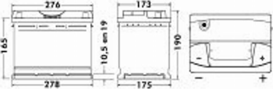 Exide 476 00 - Стартерная аккумуляторная батарея, АКБ autosila-amz.com