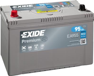 Exide EA955 - Стартерная аккумуляторная батарея, АКБ autosila-amz.com