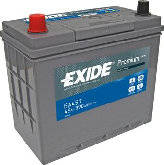 Exide EA457 - Стартерная аккумуляторная батарея, АКБ autosila-amz.com