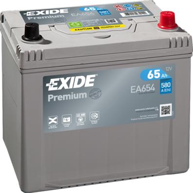 Exide EA654 - Стартерная аккумуляторная батарея, АКБ autosila-amz.com