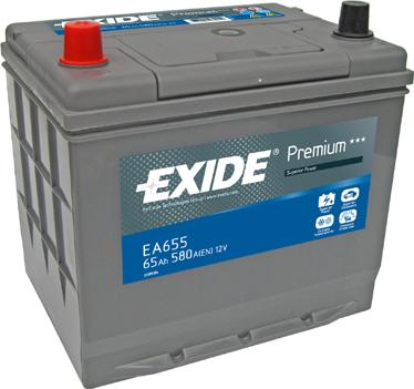Exide EA655 - Стартерная аккумуляторная батарея, АКБ autosila-amz.com