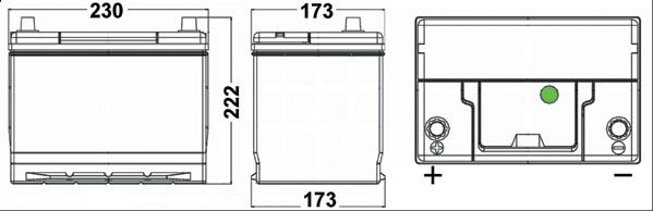 Exide EA655 - Стартерная аккумуляторная батарея, АКБ autosila-amz.com