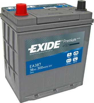 Exide EA387 - Стартерная аккумуляторная батарея, АКБ autosila-amz.com