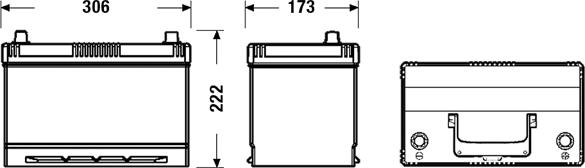 Exide EB954 - аккумуляторная батарея! 19.5/17.9 евро 95Ah 760A 306/173/222\ autosila-amz.com