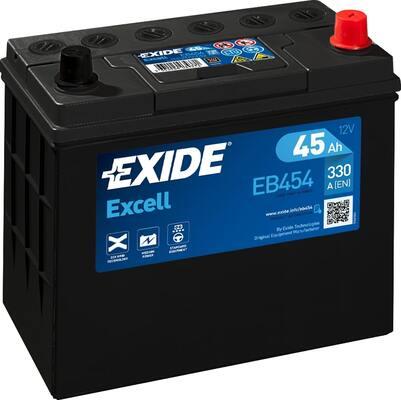 Exide EB454 - EXIDE EB454 EXCELL_аккумуляторная батарея! 19.5/17.9 евро 45Ah 330A 237/127/227 autosila-amz.com