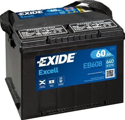 Exide EB608 - Стартерная аккумуляторная батарея, АКБ autosila-amz.com