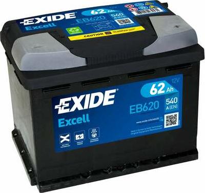 Exide EB620 - Стартерная аккумуляторная батарея, АКБ autosila-amz.com