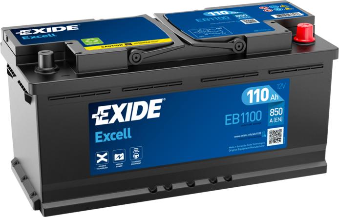 Exide EB1100 - Стартерная аккумуляторная батарея, АКБ autosila-amz.com