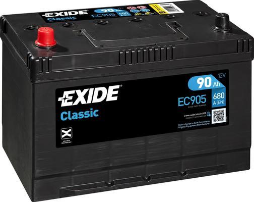Exide EC905 - Стартерная аккумуляторная батарея, АКБ autosila-amz.com