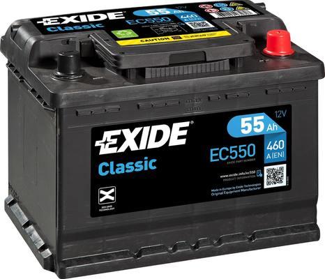 Exide EC550 - Стартерная аккумуляторная батарея, АКБ autosila-amz.com