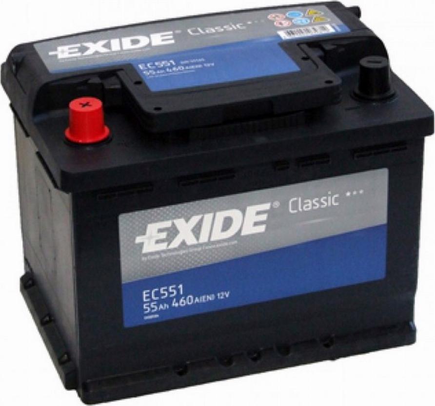 Exide EC551 - Стартерная аккумуляторная батарея, АКБ autosila-amz.com