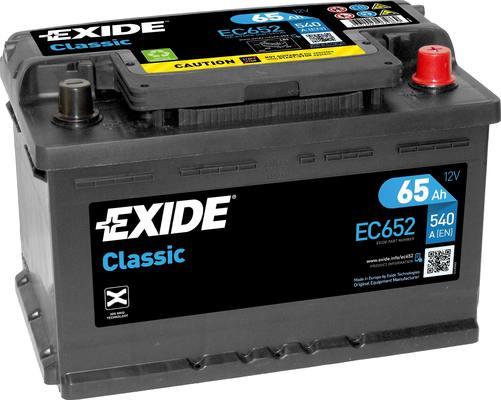 Exide EC652 - Стартерная аккумуляторная батарея, АКБ autosila-amz.com