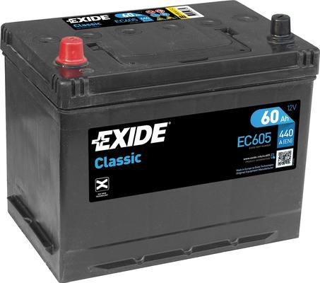 Exide EC605 - Стартерная аккумуляторная батарея, АКБ autosila-amz.com