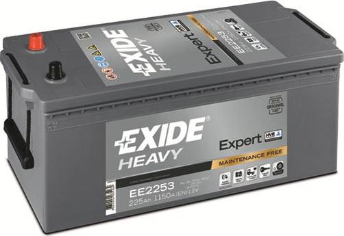 Exide EE2253 - Стартерная аккумуляторная батарея, АКБ autosila-amz.com