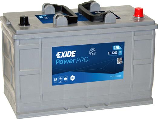 Exide EF1202 - Аккумуляторная батарея EXIDE PowerPRO (12V 120Ah 870A B1) autosila-amz.com