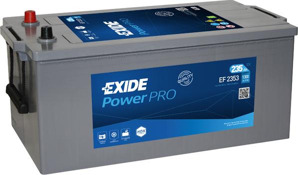 Exide EF2353 - Стартерная аккумуляторная батарея, АКБ autosila-amz.com